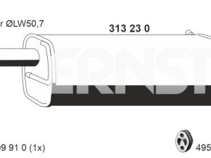 Toba esapament finala ERNST 313230 – FORD | AutoRival