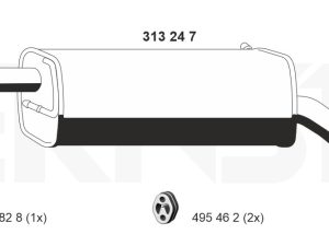 Toba esapament finala ERNST 313247 – FORD | AutoRival