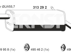 Toba esapament finala ERNST 313292 – FORD | AutoRival