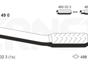 Racord evacuare ERNST 313490 – FORD | AutoRival