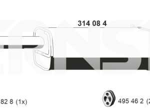 Toba esapament finala ERNST 314084 – FORD | AutoRival