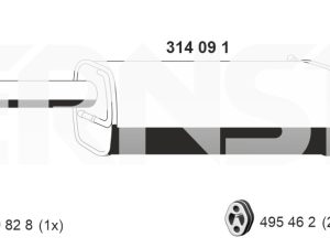 Toba esapament finala ERNST 314091 – FORD | AutoRival