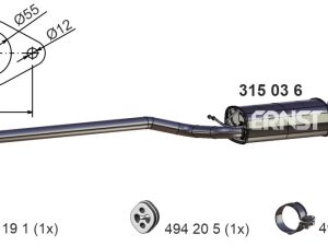 Toba esapamet intermediara ERNST 315036 – FORD | AutoRival