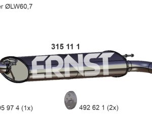 Toba esapament finala ERNST 315111 – FORD | AutoRival