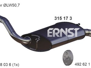 Toba esapament finala ERNST 315173 – FORD | AutoRival