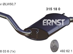 Toba esapament finala ERNST 315180 – FORD | AutoRival