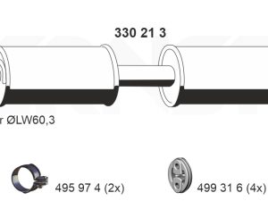 Toba esapamet intermediara ERNST 330213 – FORD | AutoRival