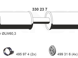 Toba esapamet intermediara ERNST 330237 – FORD | AutoRival