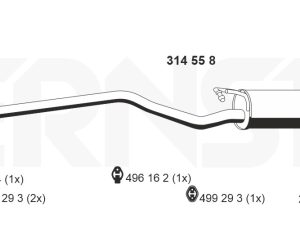 Toba esapamet intermediara ERNST 331227 – FORD | AutoRival