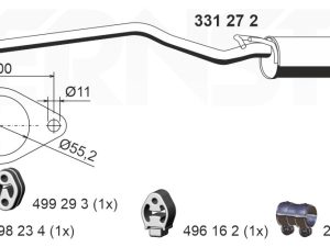 Toba esapamet intermediara ERNST 331272 – FORD | AutoRival
