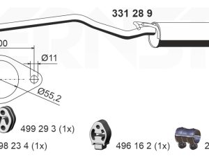 Toba esapamet intermediara ERNST 331289 – FORD | AutoRival