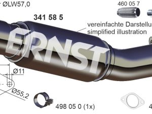 Racord evacuare ERNST 341585 – FORD | AutoRival
