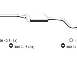 Toba esapamet intermediara ERNST 343213 – FORD | AutoRival