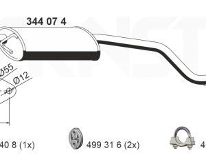 Toba esapamet intermediara ERNST 344074 – FORD | AutoRival