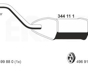 Toba esapament finala ERNST 344111 – FORD | AutoRival