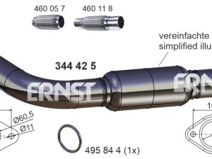 Racord evacuare ERNST 344425 – FORD | AutoRival