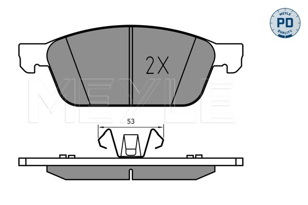 Set placute frana MEYLE 025 255 5518/PD