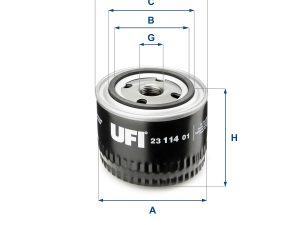 Filtru ulei UFI 23.114.01 – FORD | AutoRival