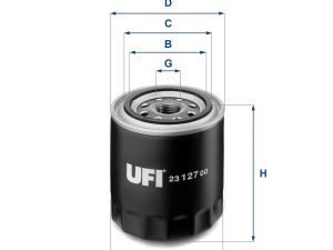 Filtru ulei UFI 23.127.00 – FORD | AutoRival