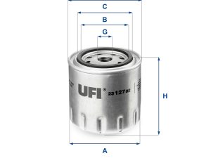 Filtru ulei UFI 23.127.02 – FORD | AutoRival