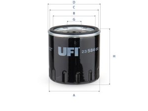 Filtru ulei UFI 23.584.00 – FORD | AutoRival