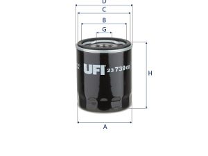 Filtru ulei UFI 23.739.00 – FORD | AutoRival