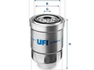 Filtru combustibil UFI 24.366.00 – FORD | AutoRival