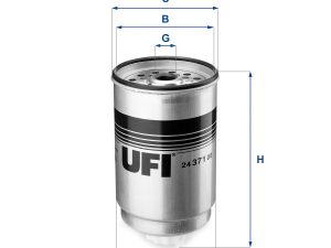 Filtru combustibil UFI 24.371.00 – FORD | AutoRival