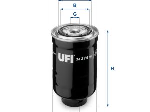 Filtru combustibil UFI 24.374.00 – FORD | AutoRival