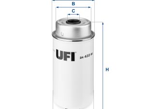 Filtru combustibil UFI 24.432.00 – FORD | AutoRival