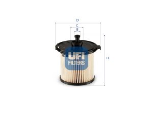Filtru combustibil UFI 26.074.00 – FORD | AutoRival