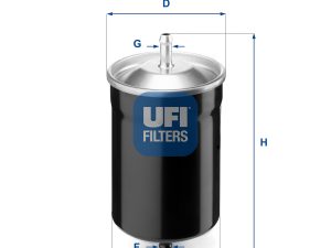 Filtru combustibil UFI 31.500.00 – FORD | AutoRival