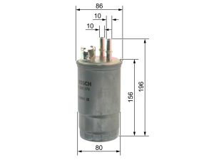 Filtru combustibil BOSCH 0 450 906 376