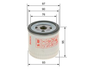 Filtru ulei BOSCH 0 451 103 252