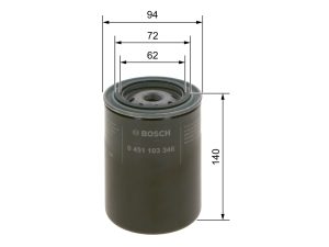 Filtru ulei BOSCH 0 451 103 346
