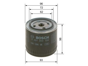 Filtru ulei BOSCH 0 451 203 154