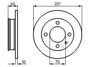 Disc frana BOSCH 0 986 478 068