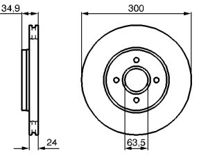 Disc frana BOSCH 0 986 479 048