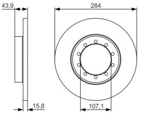 Disc frana BOSCH 0 986 479 A34