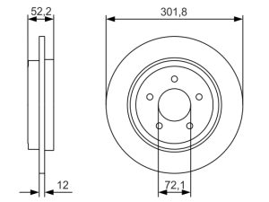 Disc frana BOSCH 0 986 479 A53