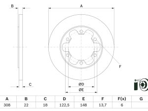 Disc frana BOSCH 0 986 479 D43