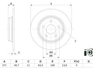 Disc frana BOSCH 0 986 479 F78