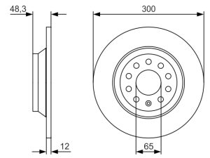 Disc frana BOSCH 0 986 479 V01