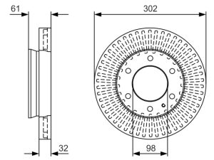 Disc frana BOSCH 0 986 479 V32