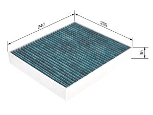 Filtru aer habitaclu BOSCH 0 986 628 506