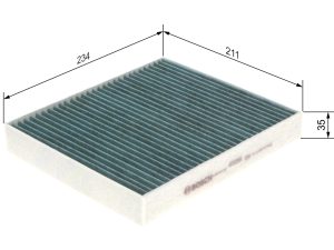 Filtru aer habitaclu BOSCH 0 986 628 536