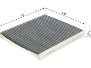 Filtru aer habitaclu BOSCH 1 987 432 543