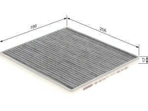 Filtru aer habitaclu BOSCH 1 987 435 516