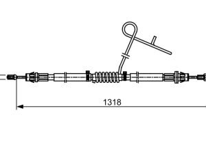 Cablu frana de parcare BOSCH 1 987 482 559