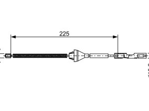 Cablu frana de parcare BOSCH 1 987 482 705